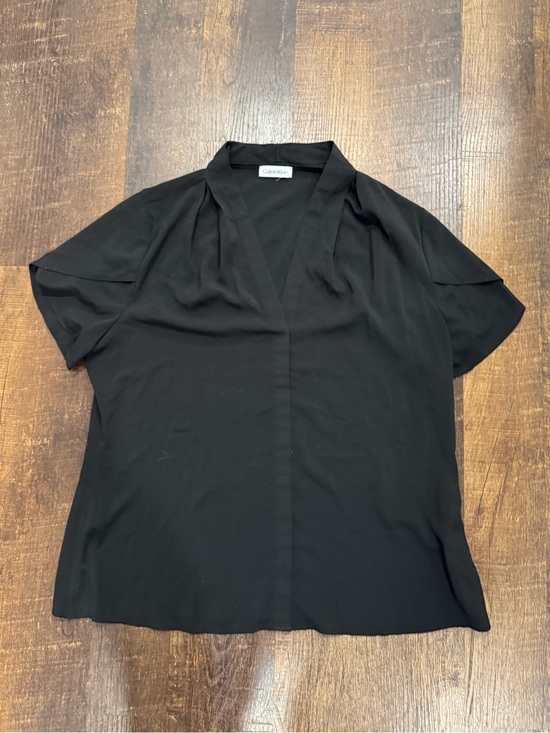 Calvin Klein Tops - Calvin Klein black silk blouse